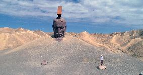 The Emperor in Han Dynasty Outdoor Sculpture in Guazhou