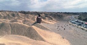 The Emperor in Han Dynasty Outdoor Sculpture in Guazhou