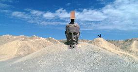 The Emperor in Han Dynasty Outdoor Sculpture in Guazhou