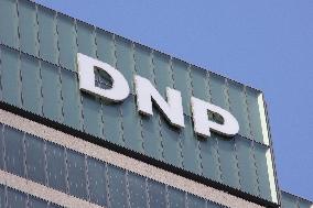 DNP's exterior, logo, and signage