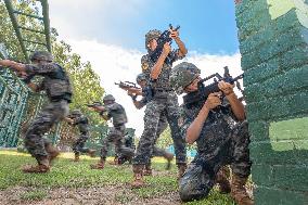 SWAT Conduct An Anti-terrorism Drill in Nanning, China