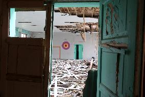 Destroyed school in Krakhove