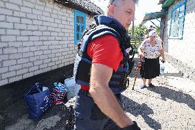 Evacuation of population from Kupiansk district