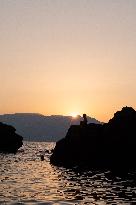 Ravdoucha Beach In Chania - Sunset