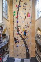 19th Century Church Transformed Into A Climbing Wall - Paris