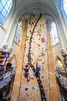 19th Century Church Transformed Into A Climbing Wall - Paris