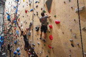 19th Century Church Transformed Into A Climbing Wall - Paris