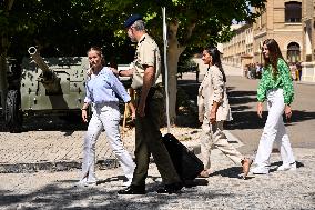 Princess Of Asturias Enters Military Academy - Zaragoza