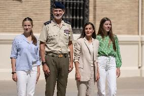 Princess Of Asturias Enters Military Academy - Zaragoza