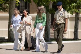 Princess Of Asturias Enters Military Academy - Zaragoza