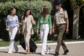 Princess Of Asturias Enters Military Academy - Zaragoza