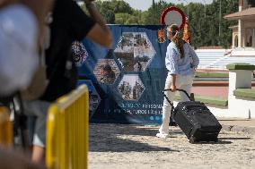 Princess Of Asturias Enters Military Academy - Zaragoza