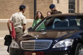 Princess Of Asturias Enters Military Academy - Zaragoza