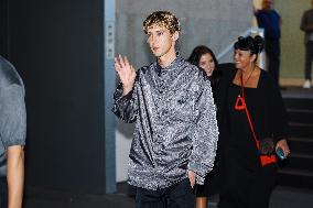 Celebrity Arrivals At Prada Dinner Party During The Milan Men's Fashion Week Spring Summer 2024