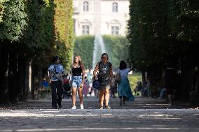 Parisian Right bank during Summer - Paris