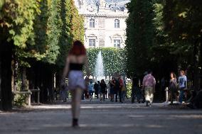 Parisian Right bank during Summer - Paris