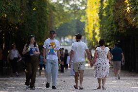 Parisian Right bank during Summer - Paris