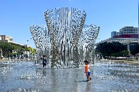 U.S.-TEXAS-DALLAS-HEATWAVE