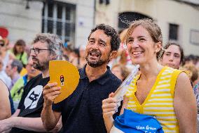 Awards Ceremony For The Best Decorated Street In Gracia.