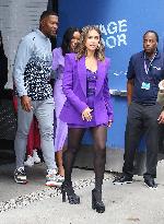 Lizzy Mathis And Jessica Alba At GMA - NYC