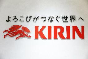 Kirin Holdings signage and logo