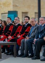 Crown Prince Al Hussein Attends A Graduation Ceremony - Amman