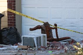 Houston Police Destroy House With Suspect Inside (Aftermath)