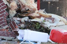 Houston Police Destroy House With Suspect Inside (Aftermath)