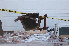 Houston Police Destroy House With Suspect Inside (Aftermath)