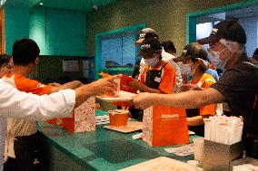 Reopen Of Popeyes Chain Store In Shanghai