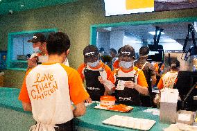 Reopen Of Popeyes Chain Store In Shanghai