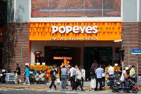 Reopen Of Popeyes Chain Store In Shanghai