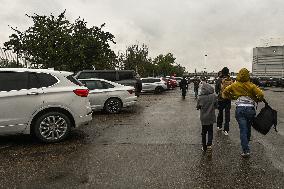 PM Trudeau Visits Wildfire Evacuees In Edmonton