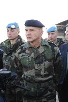 Nicolas Sarkozy visits the French UNIFIL troops in Lebanon