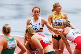 (SP)HUNGARY-BUDAPEST-ATHLETICS-WORLD CHAMPIONSHIPS-WOMEN'S HEPTATHLON-100M HURDLES