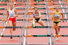 (SP)HUNGARY-BUDAPEST-ATHLETICS-WORLD CHAMPIONSHIPS-WOMEN'S HEPTATHLON-100M HURDLES