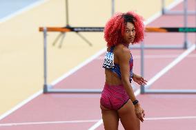 (SP)HUNGARY-BUDAPEST-ATHLETICS-WORLD CHAMPIONSHIPS-WOMEN'S HEPTATHLON-100M HURDLES