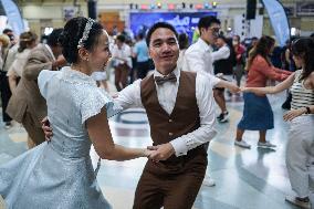 Swing Dance Party At Hua Lamphong Railway Station.