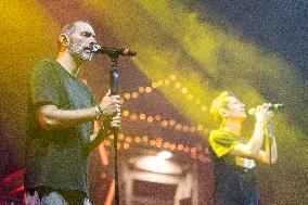 Zero Assoluto Performing At Patronal Feast In Atessa, Piazza Garibaldi