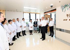 CHINA-BEIJING-LIU GUOZHONG-MEDICAL INSTITUTIONS-VISIT (CN)