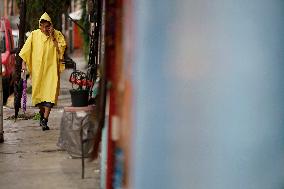 Heavy Rains Are Recorded In Mexico City Due To Tropical Cyclone Hilary