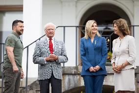 Swedish Royals Receive President Zelensky