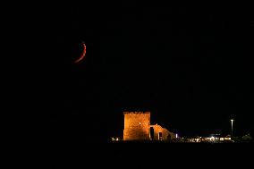 Crescent Moon In Torre Lapillo