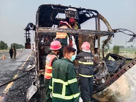 PAKISTAN-HAFIZABAD-BUS-ACCIDENT