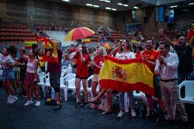 Fans Watch Women's World Cup Final - Spain