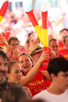 Fans watch Spain victory Women World Cup against England - Spain