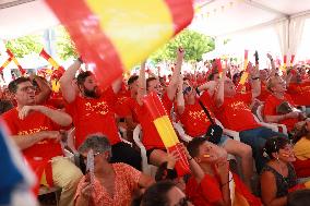 Fans watch Spain victory Women World Cup against England - Spain