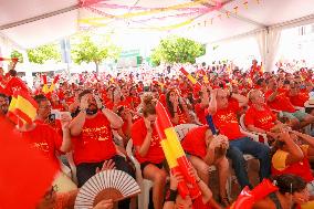 Fans watch Spain victory Women World Cup against England - Spain