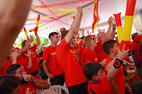 Fans watch Spain victory Women World Cup against England - Spain