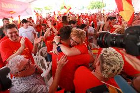 Fans watch Spain victory Women World Cup against England - Spain